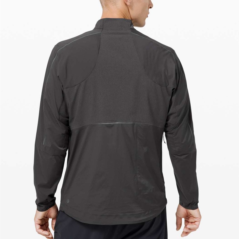 Lululemon Men's Cold Terrain Jacket Small Graphite Grey Insulated Run Pockets UL